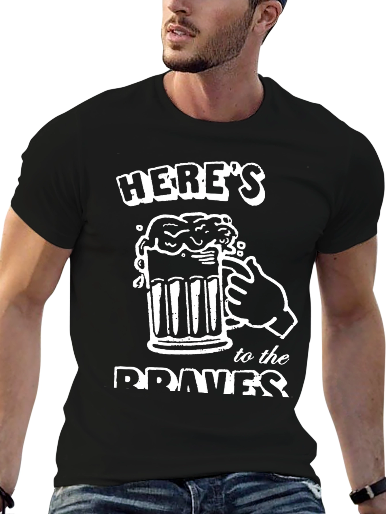 Heres to the Braves Black T-Shirt