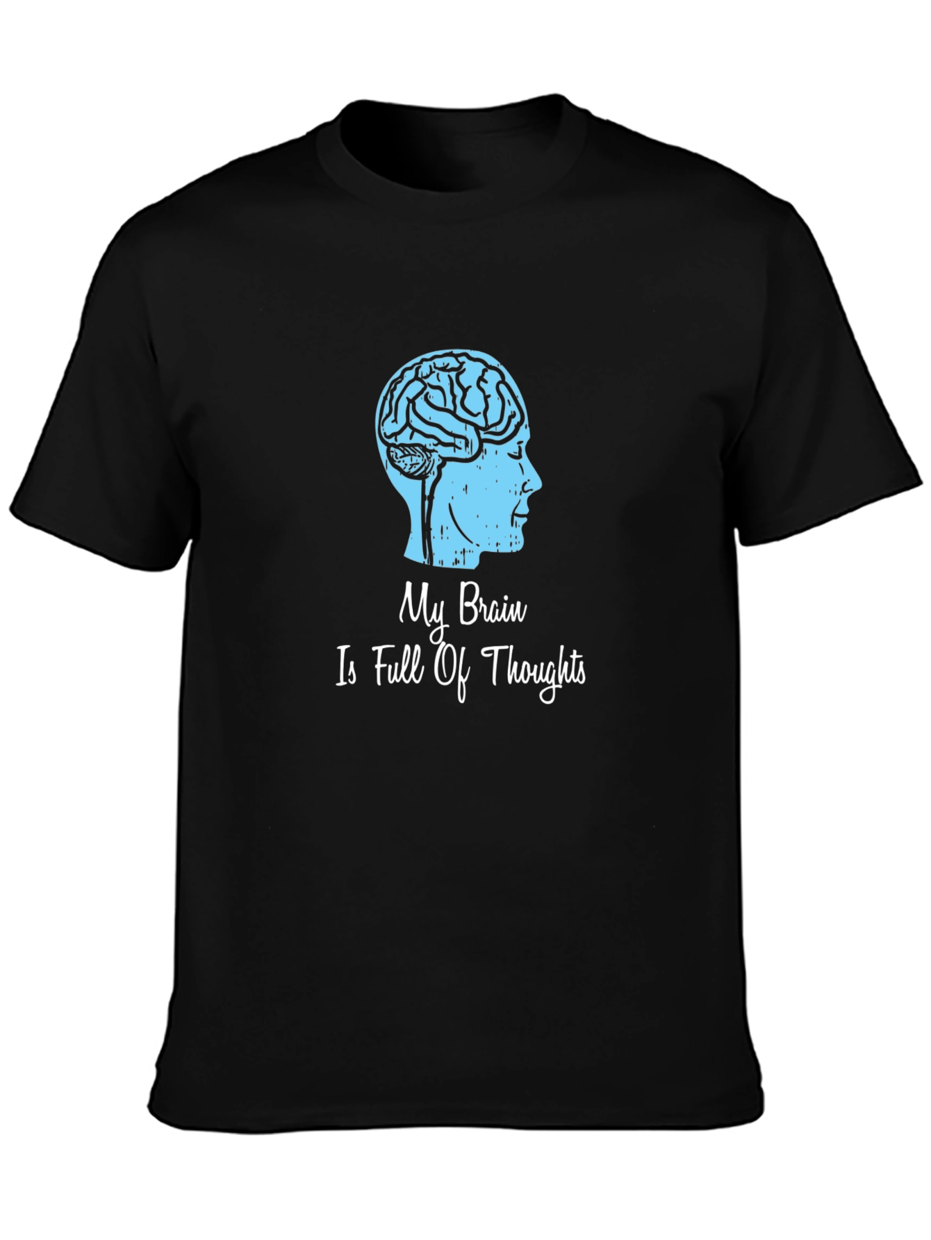 Brain Thoughts Graphic T-Shirt - Unique Design