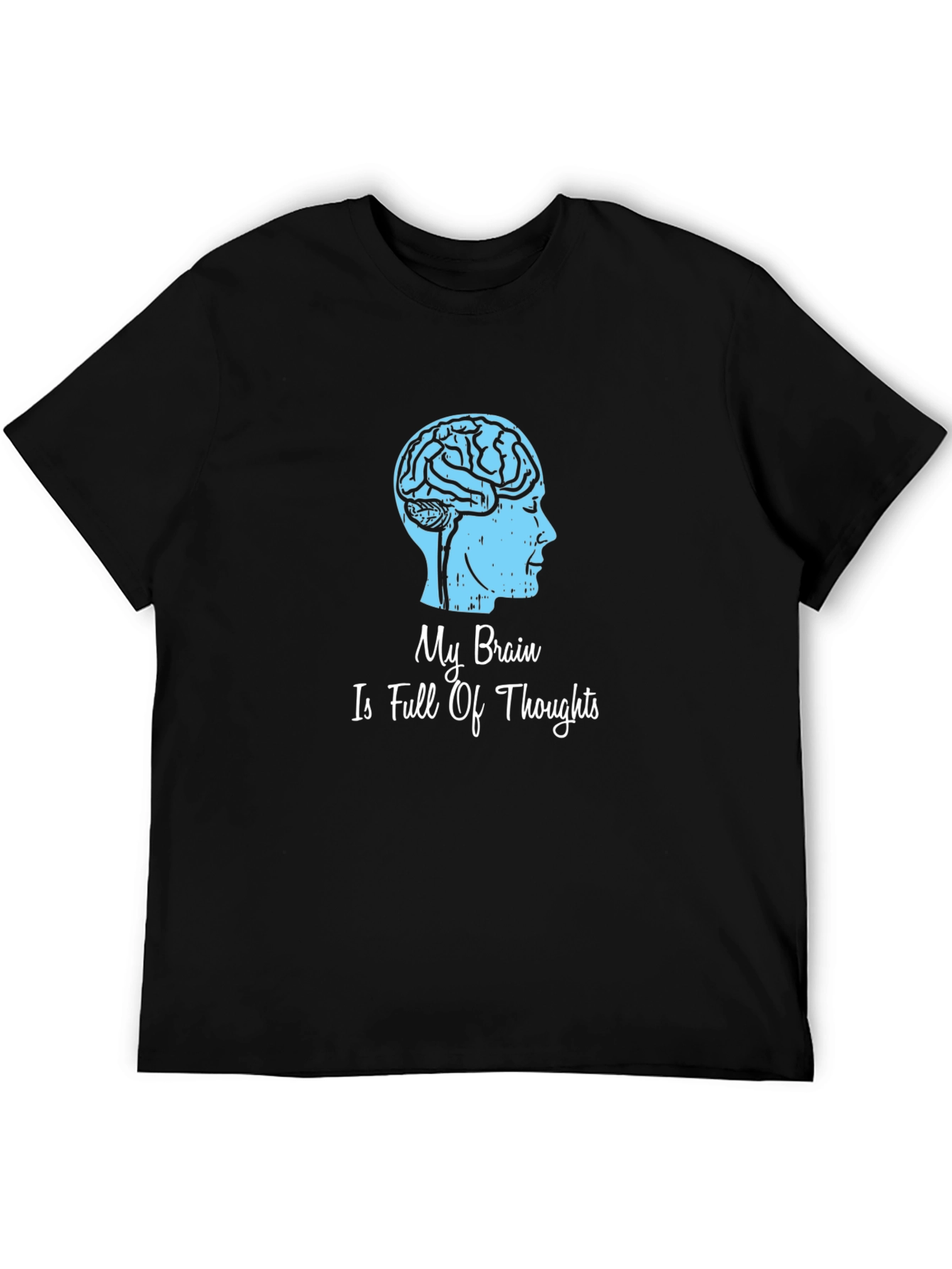 Brain Thoughts Graphic T-Shirt - Unique Design
