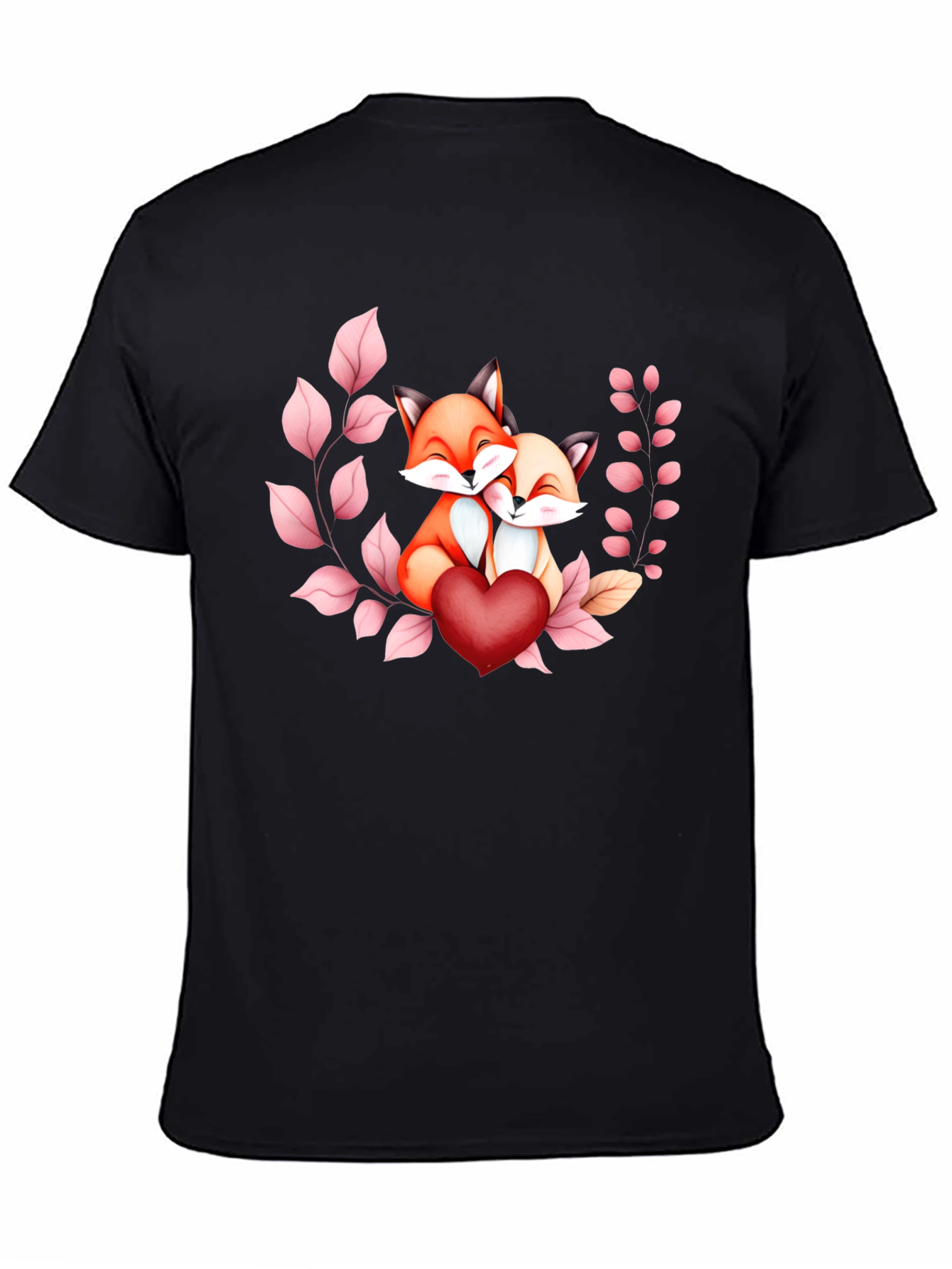 Foxes In Love T-Shirt - Heartwarming Design