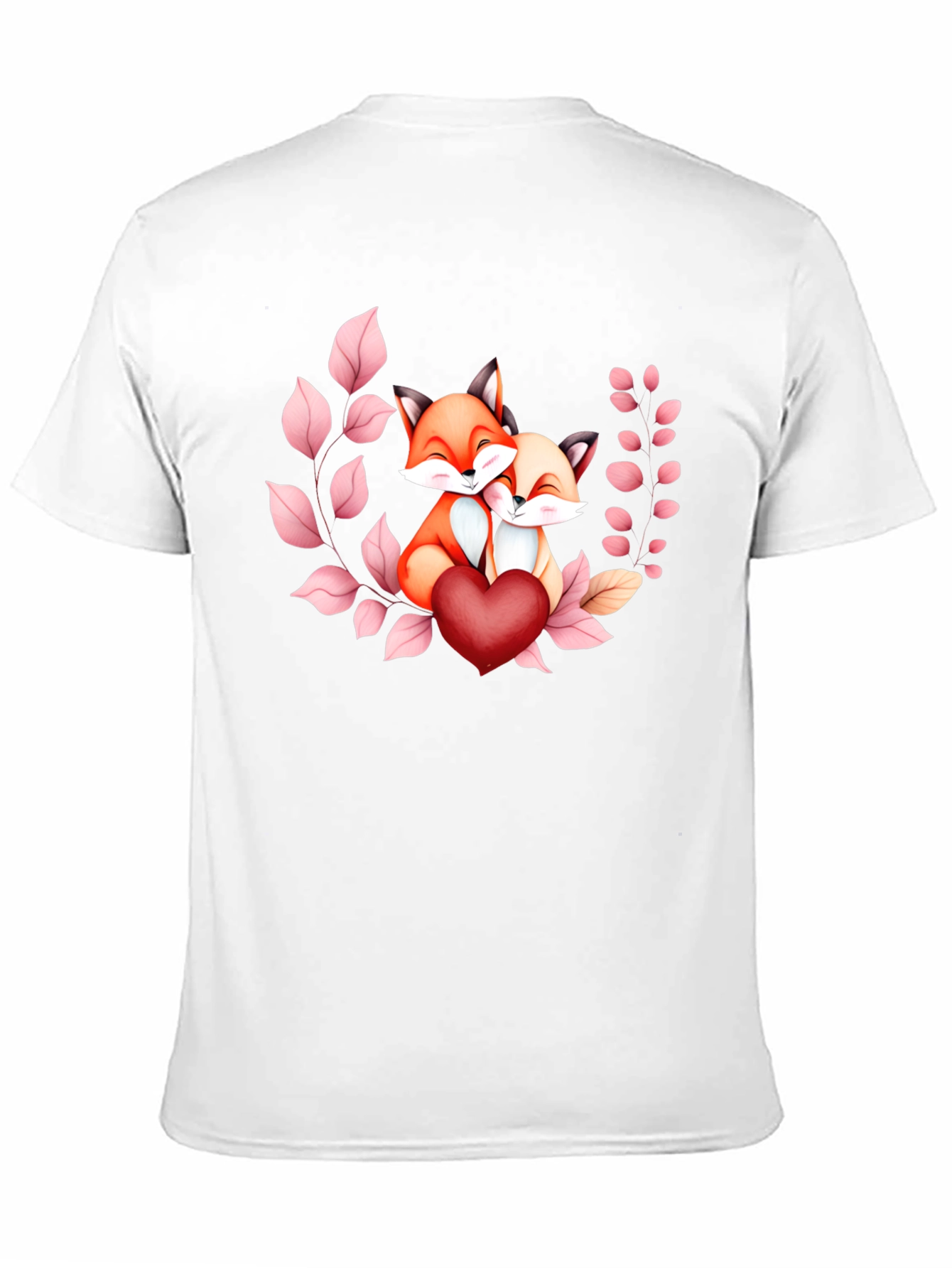 Foxes In Love T-Shirt - Heartwarming Design