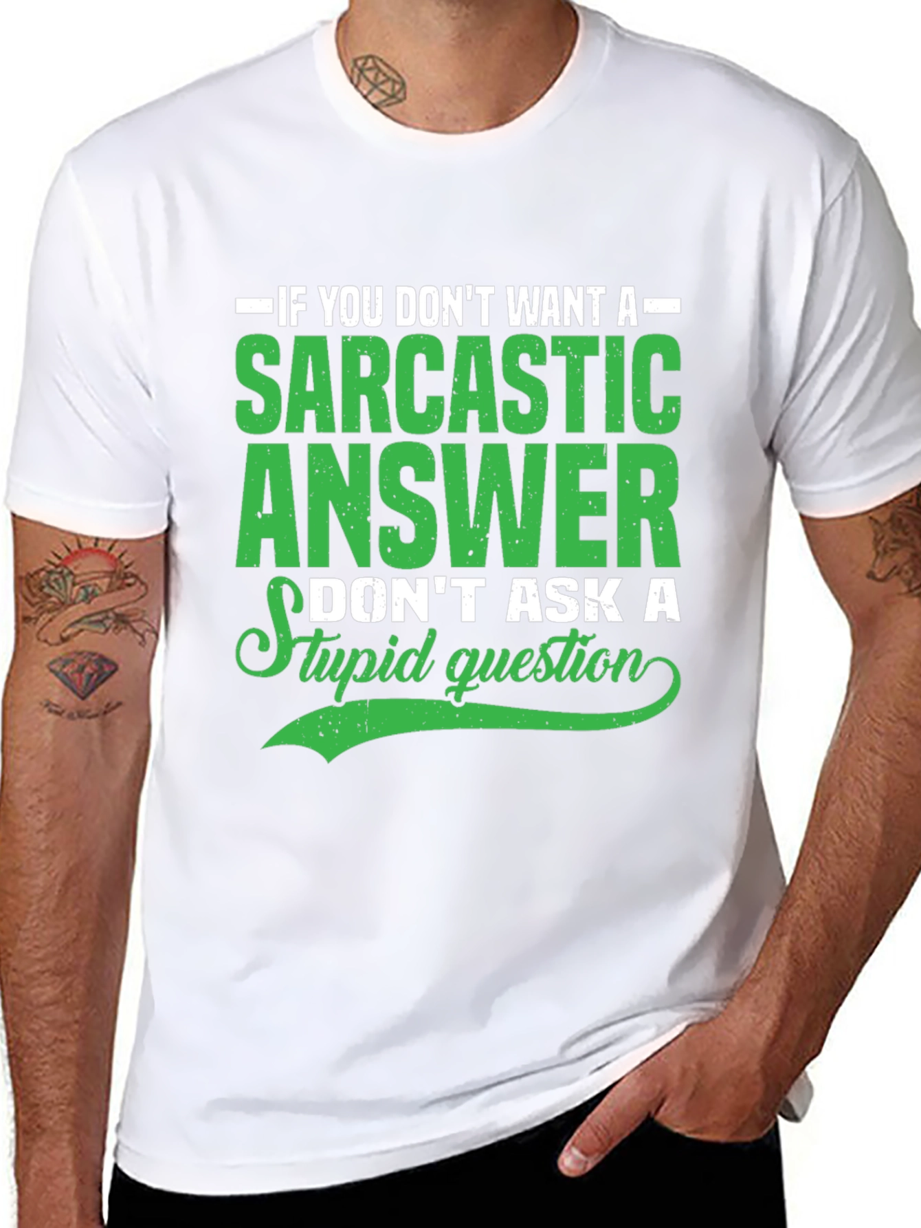 Sarcastic Answer Graphic T-Shirt