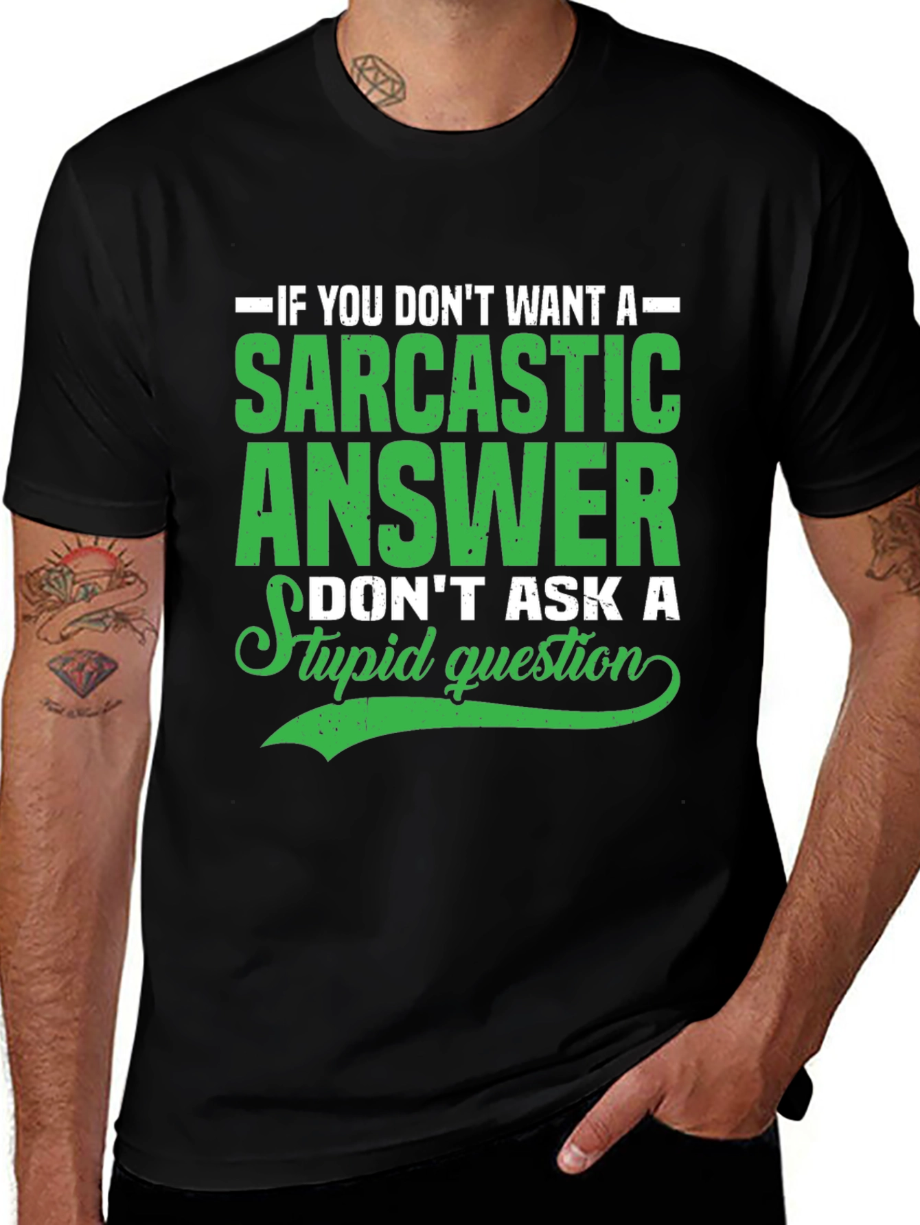 Sarcastic Answer Graphic T-Shirt