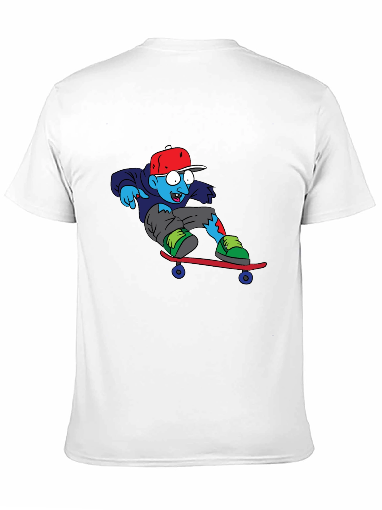 Zombie Skateboarder Graphic Tee