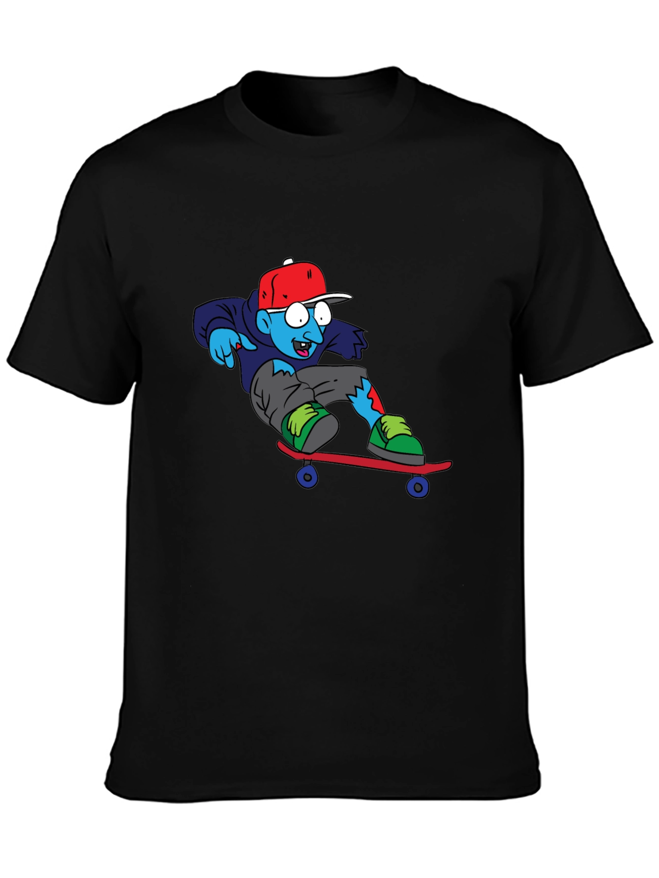 Zombie Skateboarder Graphic Tee