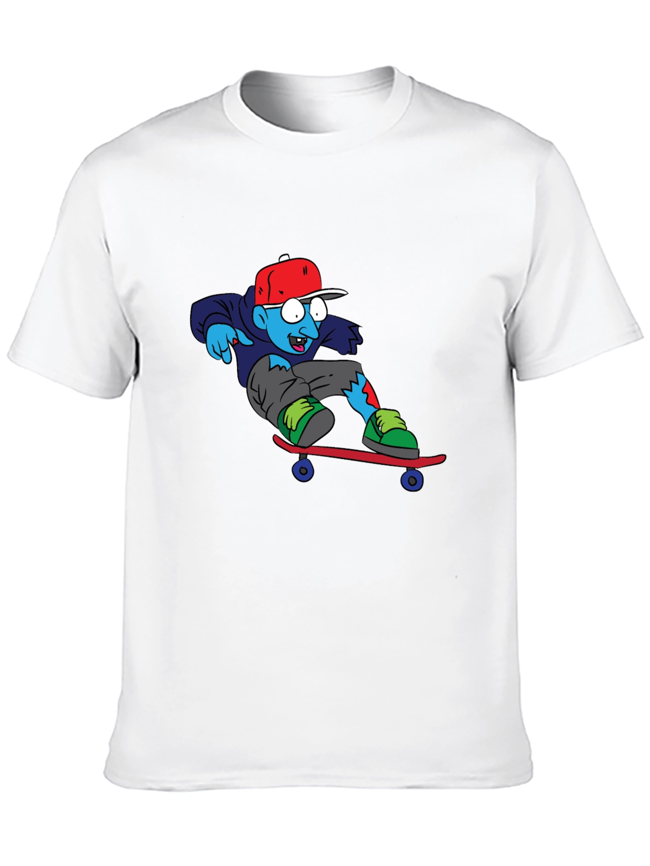 Zombie Skateboarder Graphic Tee
