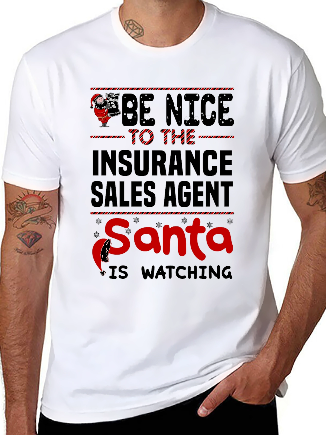 Insurance Sales Agent Santa T-Shirt