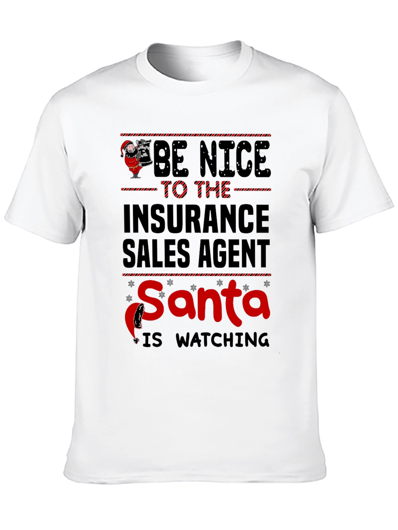 Insurance Sales Agent Santa T-Shirt