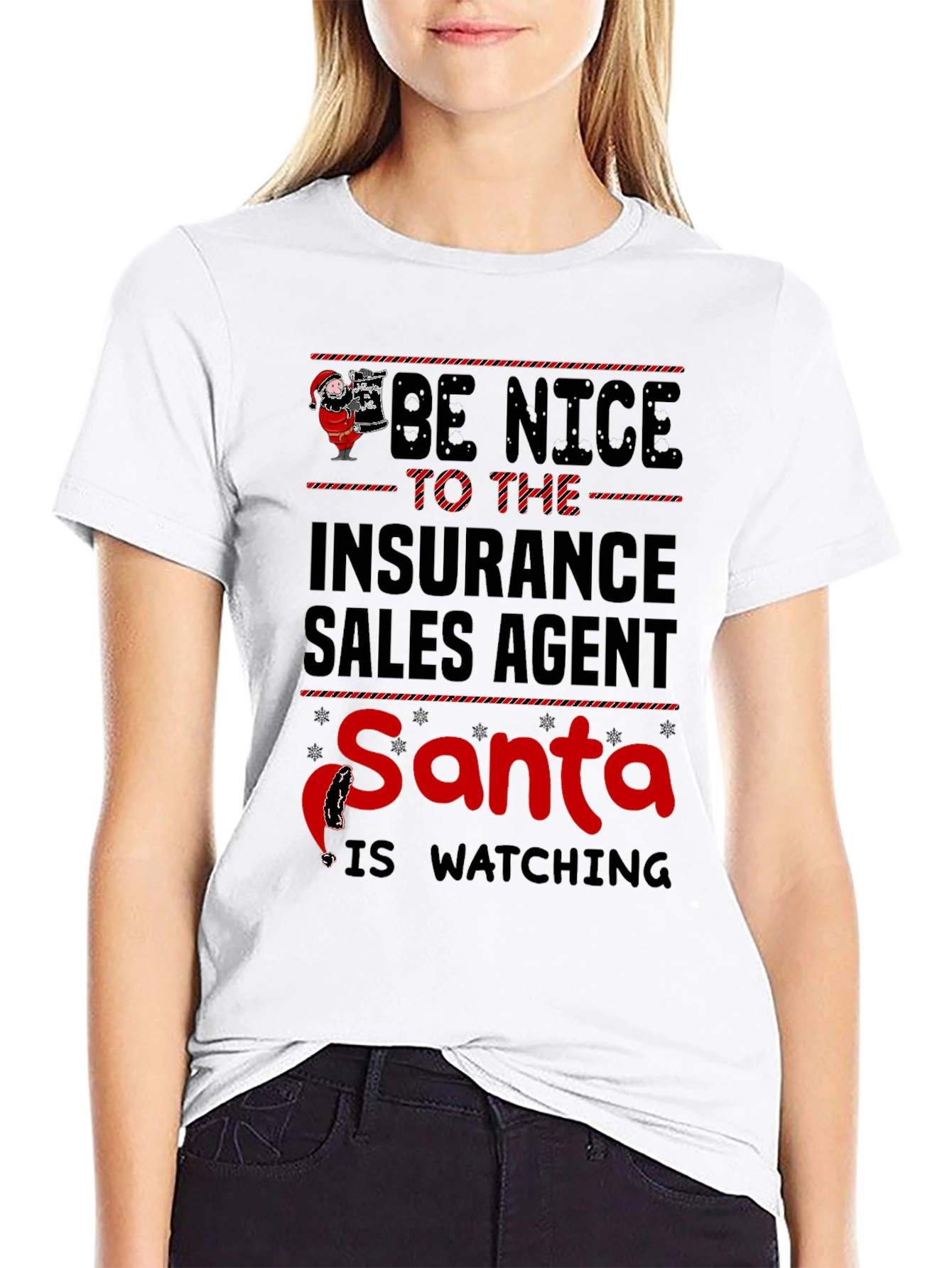 Insurance Sales Agent Santa T-Shirt