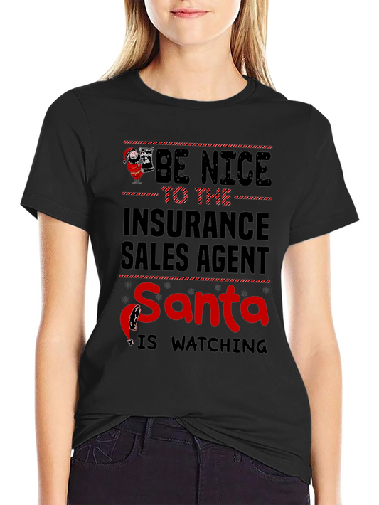 Insurance Sales Agent Santa T-Shirt