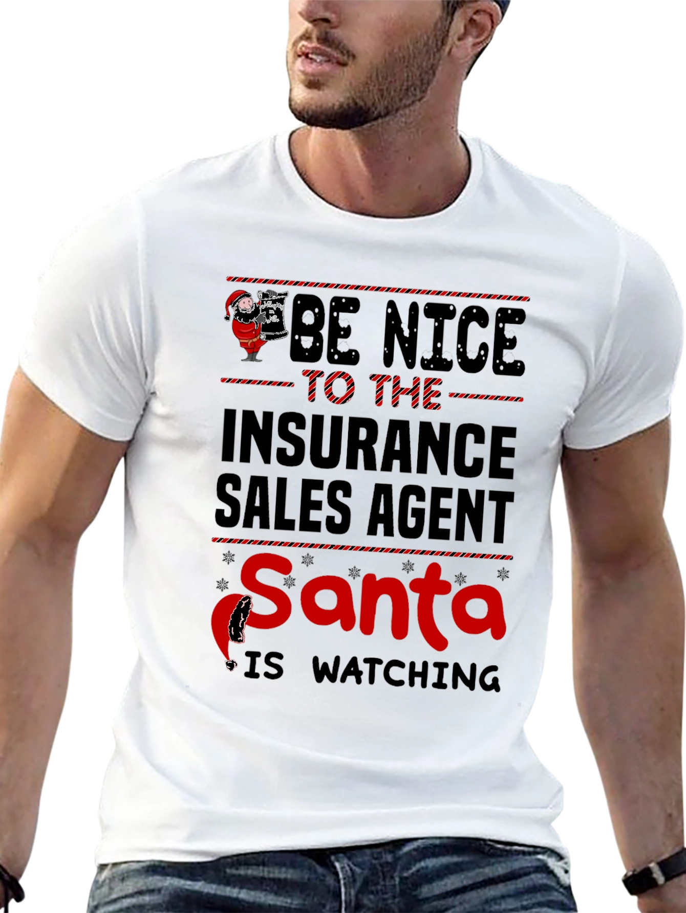 Insurance Sales Agent Santa T-Shirt