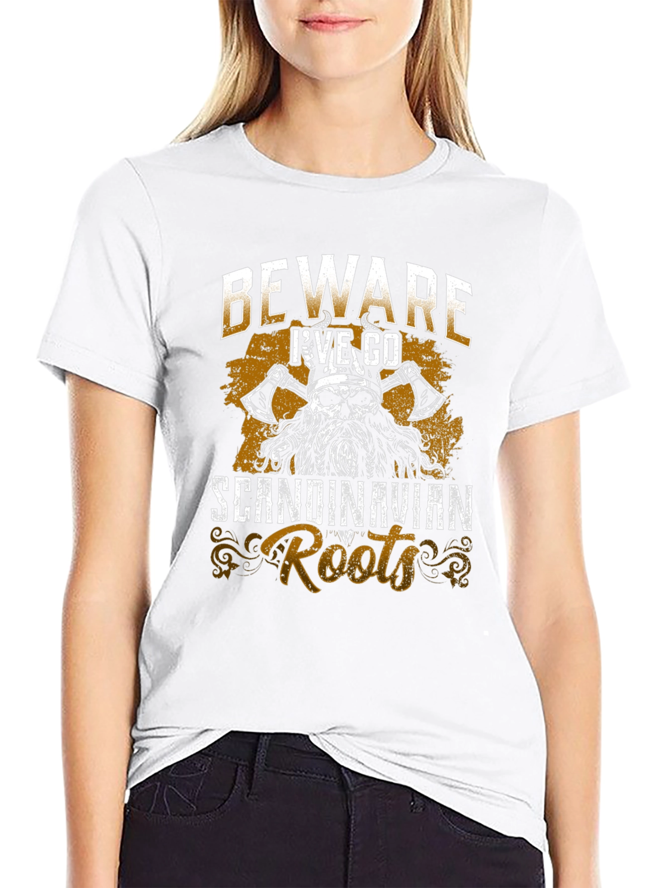 Beware Ive Got Scandinavian Roots Graphic T-Shirt