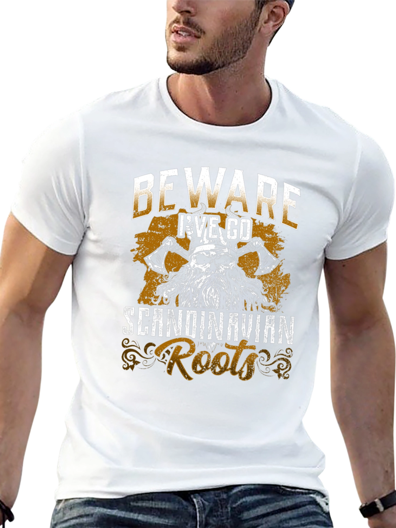Beware Ive Got Scandinavian Roots Graphic T-Shirt