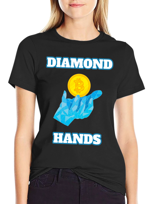Diamond Hands Bitcoin Crypto T-Shirt