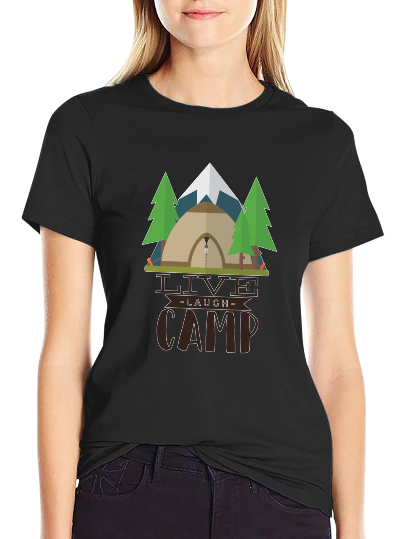 Live Laugh Camp Graphic T-Shirt
