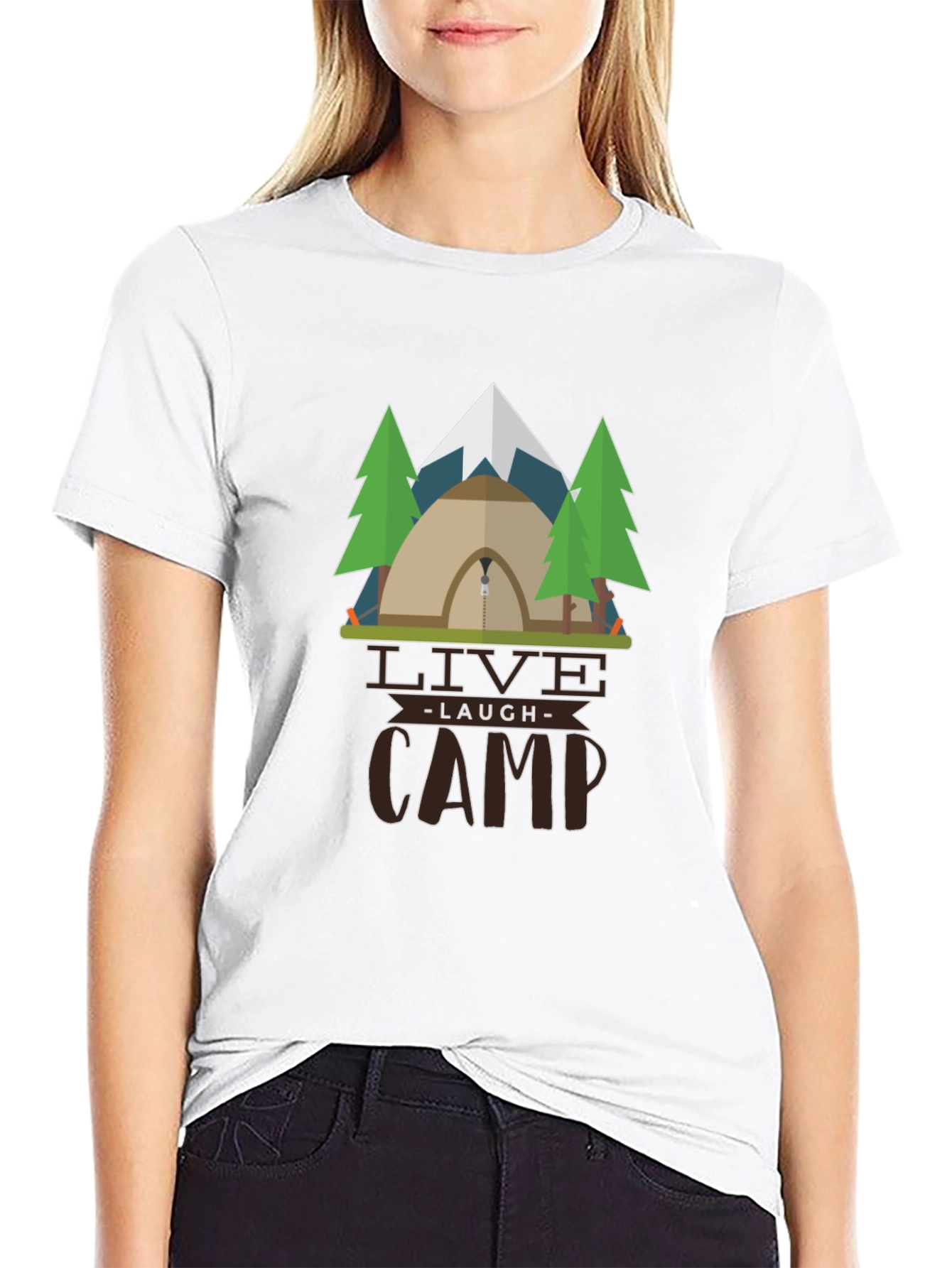 Live Laugh Camp Graphic T-Shirt