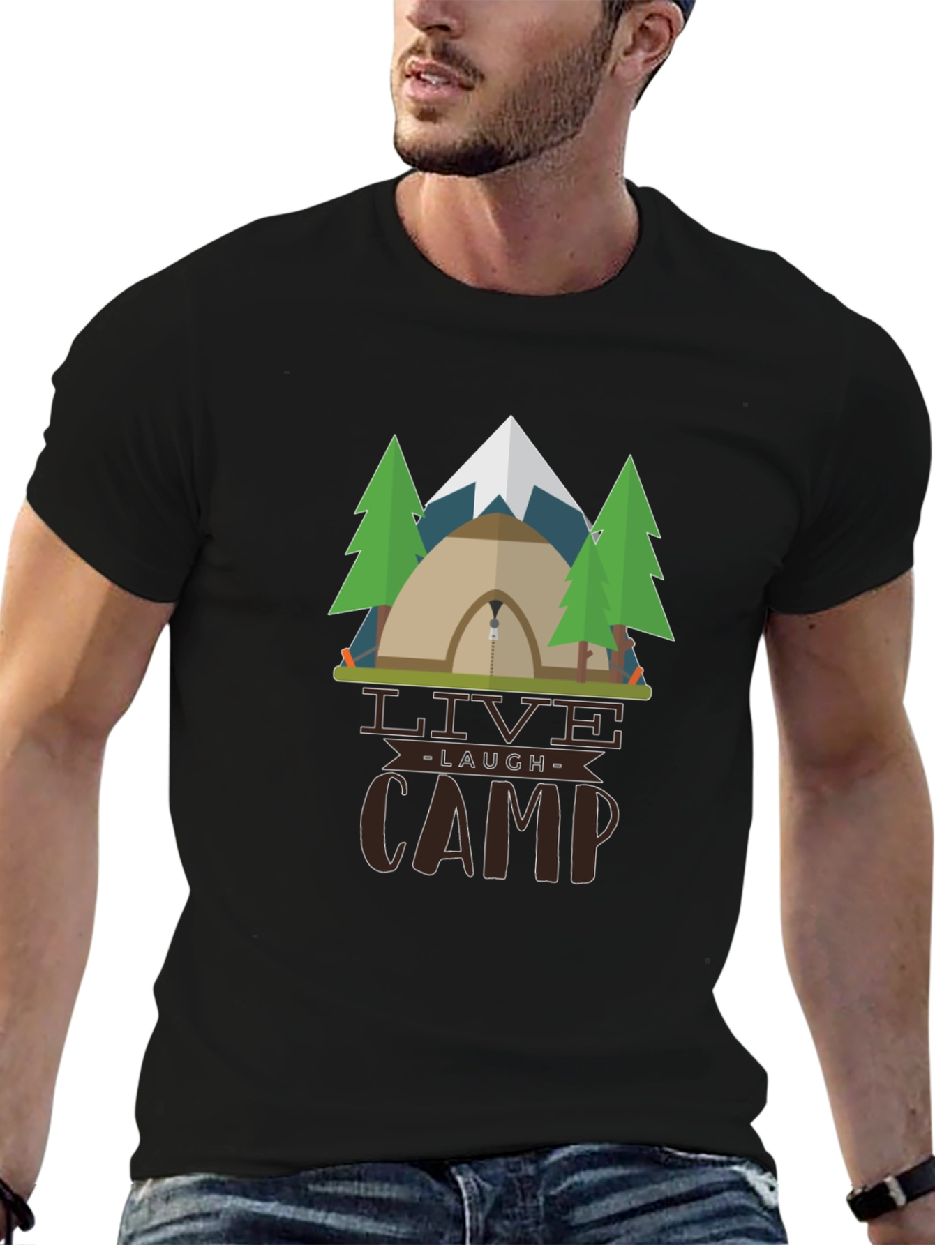 Live Laugh Camp Graphic T-Shirt