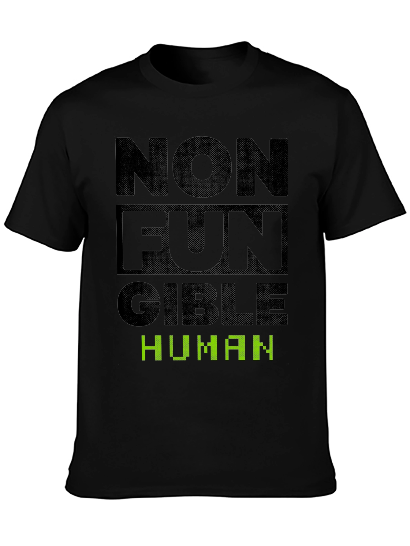 Non-Fungible Human Graphic Tee - Black