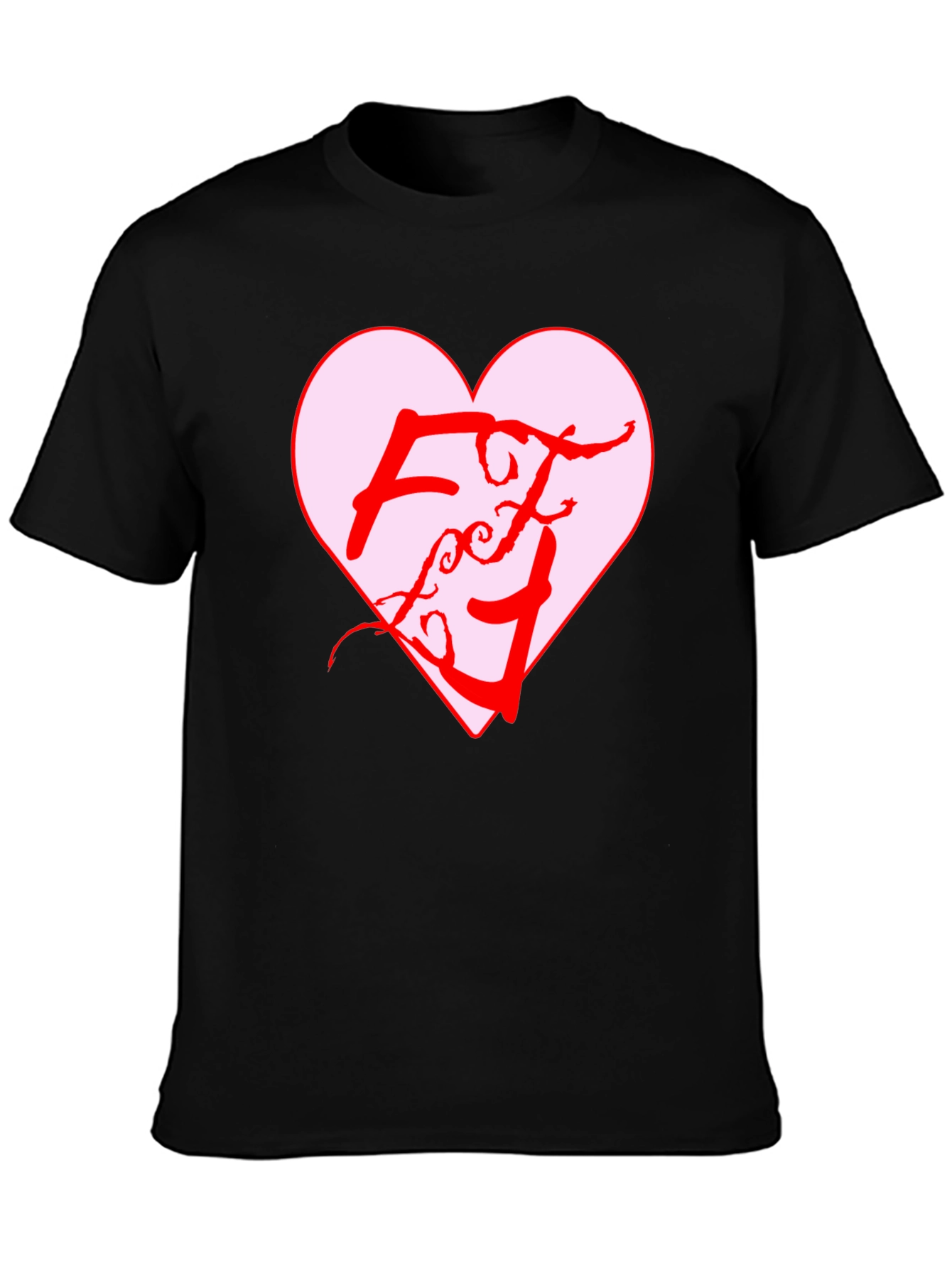 Heart Logo Black T-Shirt