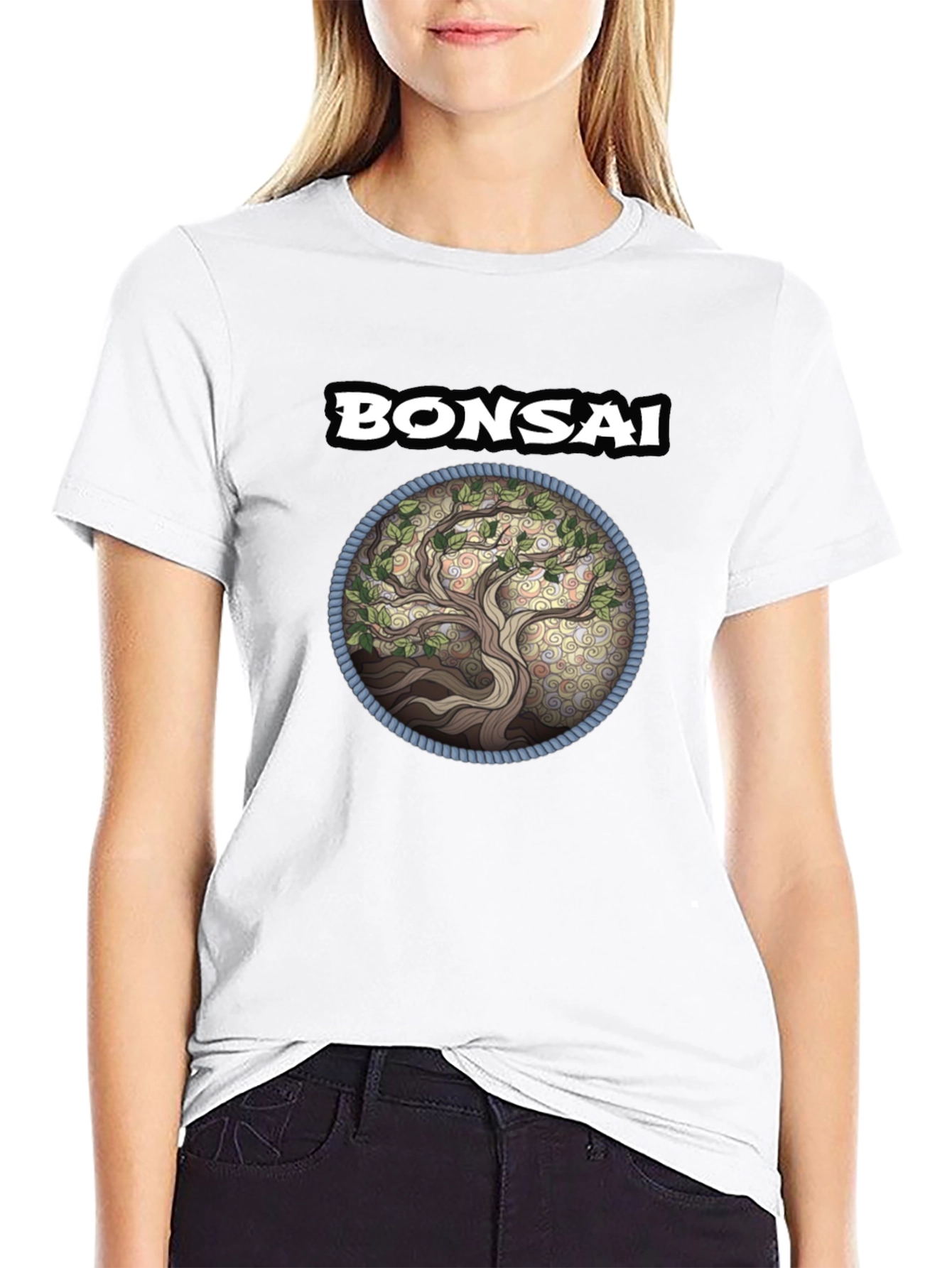 Bonsai Tree Graphic T-Shirt - Nature Inspired Design