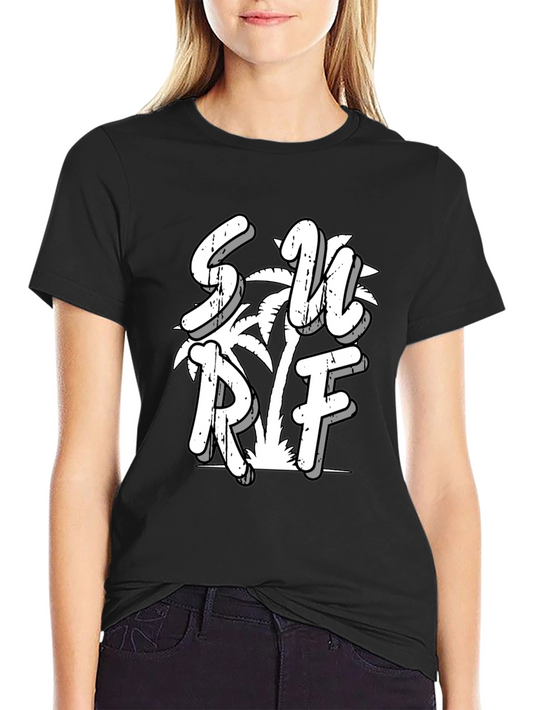 Surf Graphic Black Tee