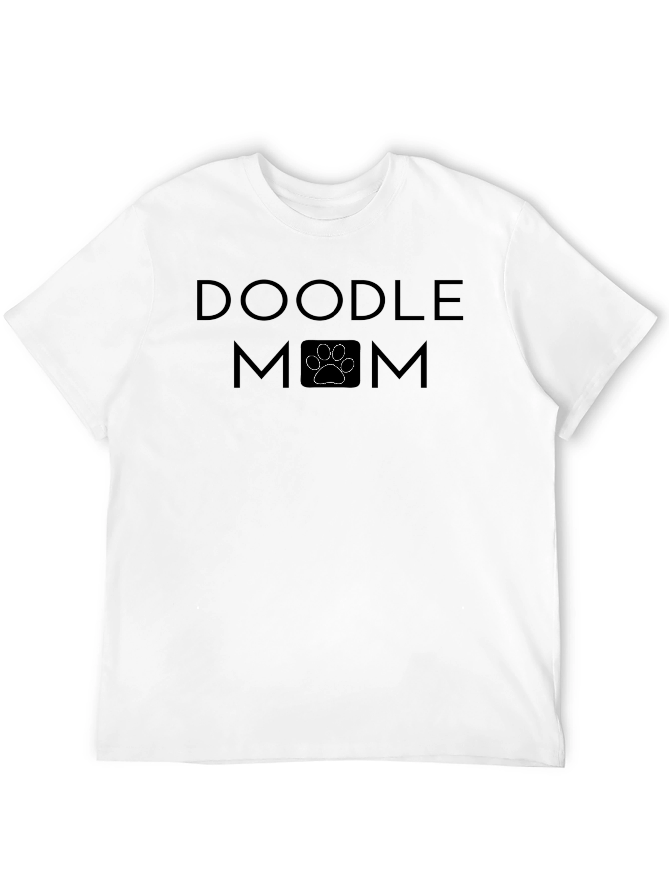 Doodle Mom Paw Print Graphic T-Shirt