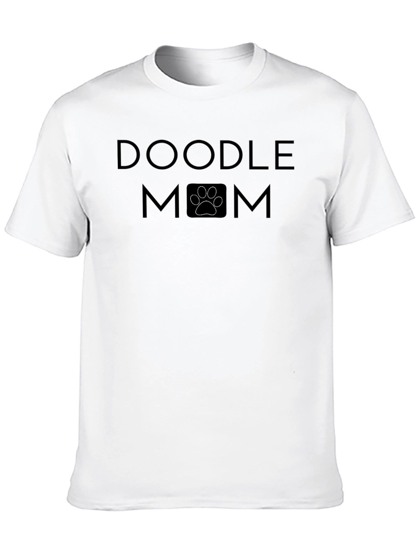 Doodle Mom Paw Print Graphic T-Shirt