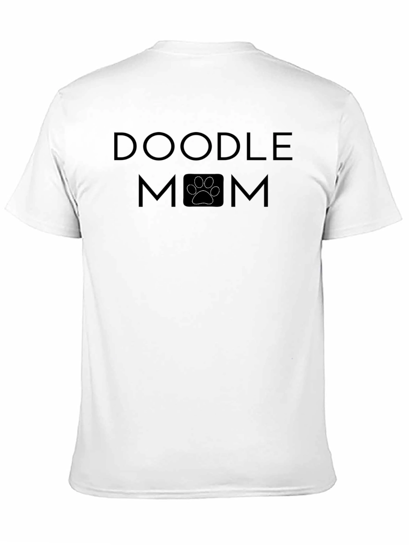 Doodle Mom Paw Print Graphic T-Shirt