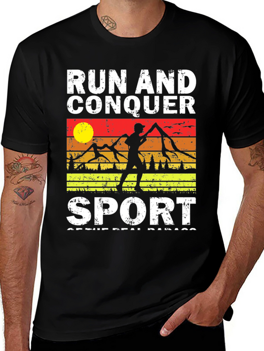 Run And Conquer Sport Tee - Active Lifestyle Apparel