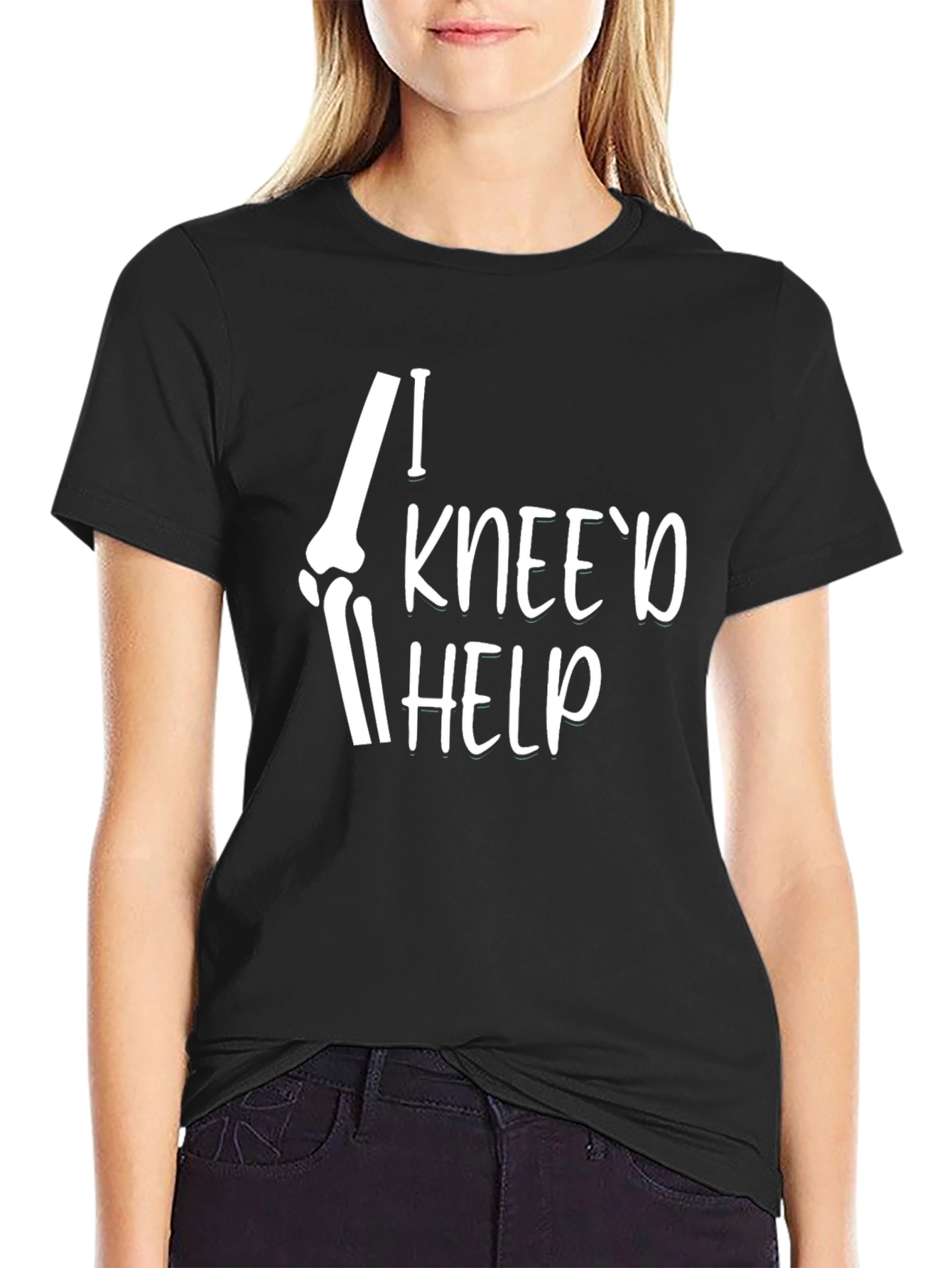 I Kneed Help T-Shirt - Funny Bone Graphic Tee