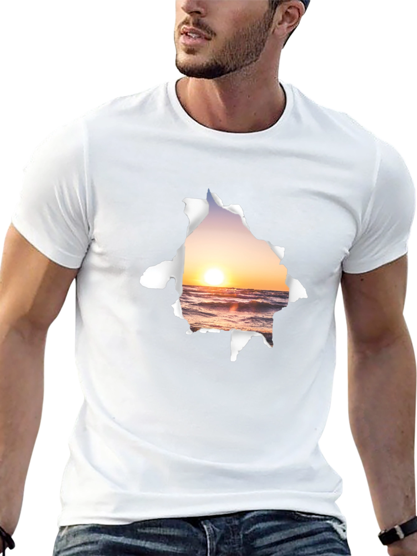Sunset Beach Graphic T-Shirt
