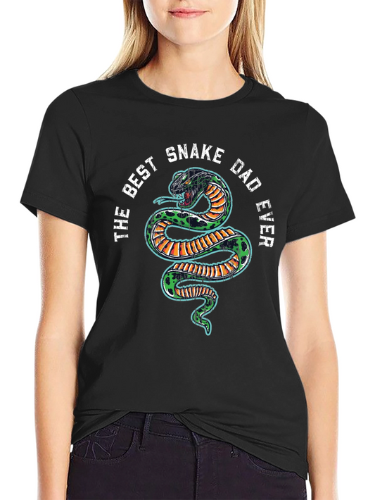 The Best Snake Dad Ever Graphic T-Shirt