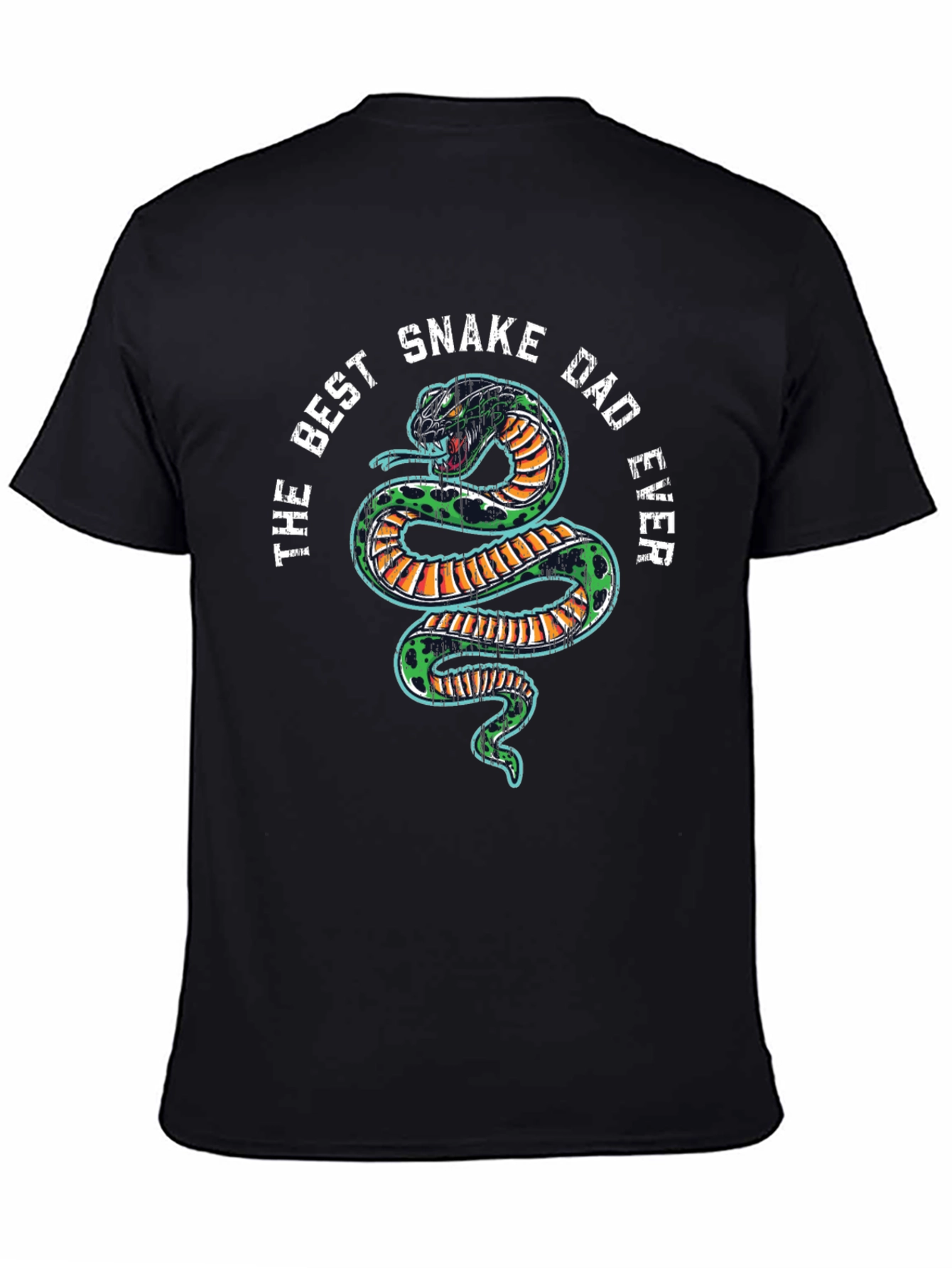 The Best Snake Dad Ever Graphic T-Shirt