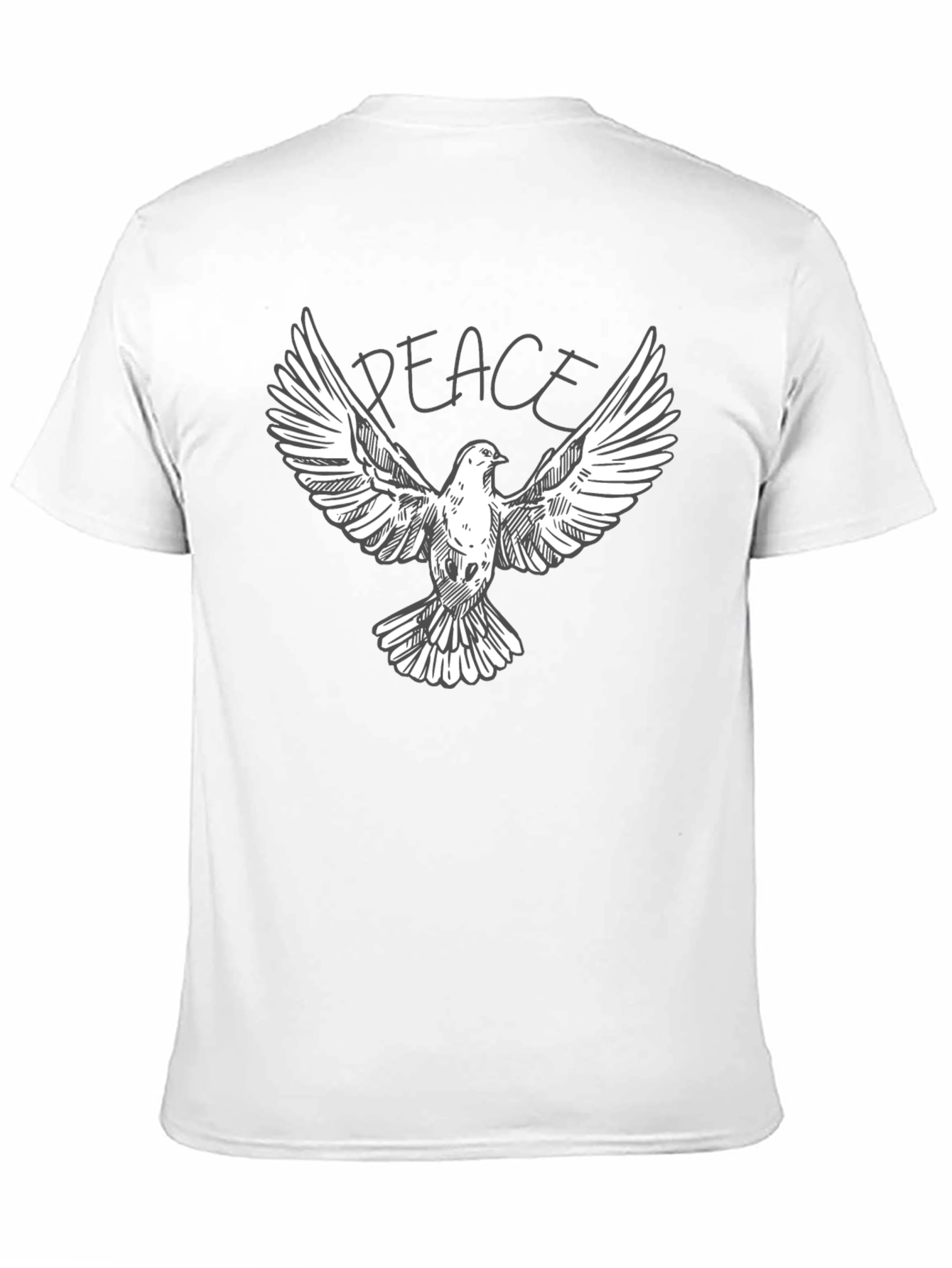 Peace Dove Graphic T-Shirt - Classic Crew Neck