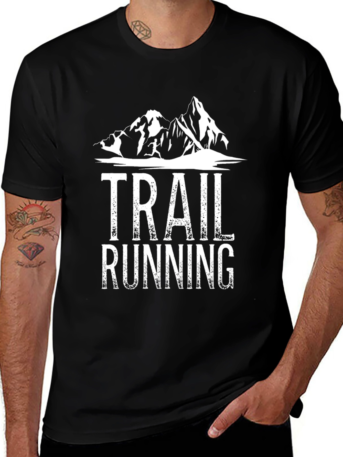 Trail Running Mountain Graphic T-Shirt