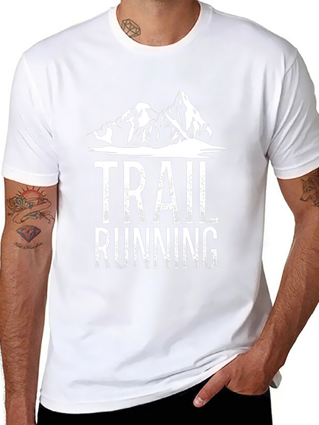 Trail Running Mountain Graphic T-Shirt