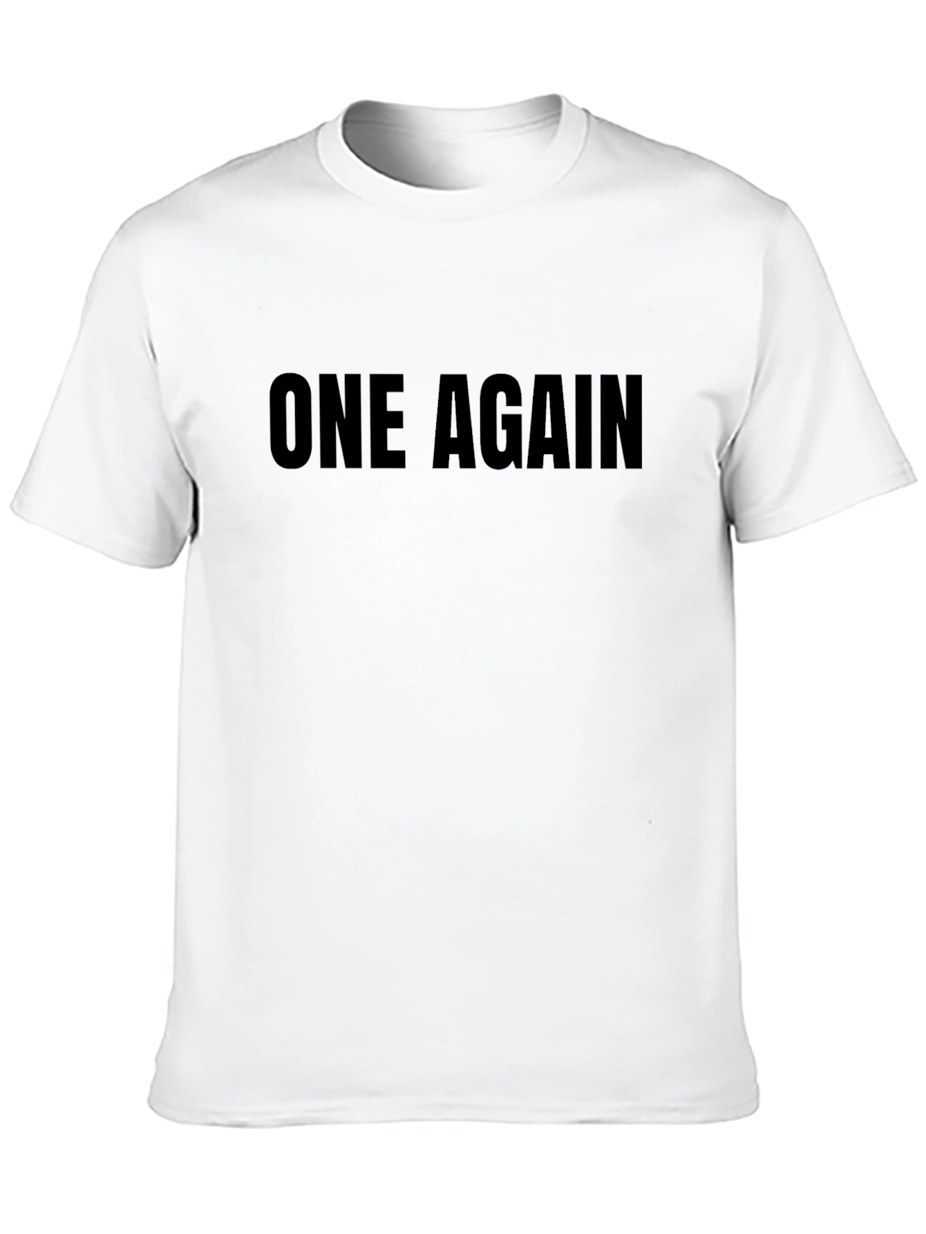 One Again Black Graphic T-Shirt