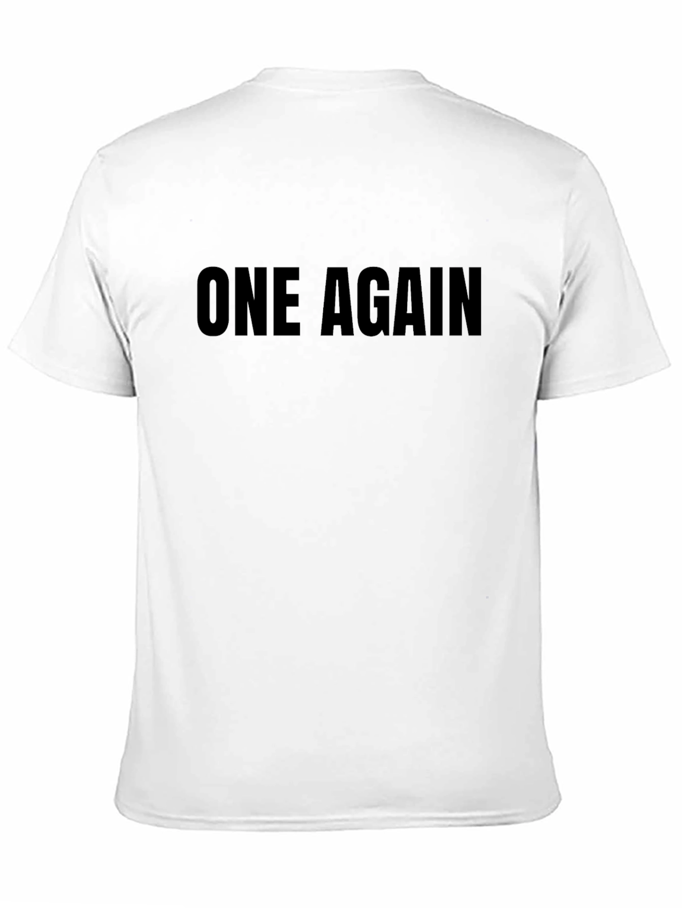 One Again Black Graphic T-Shirt