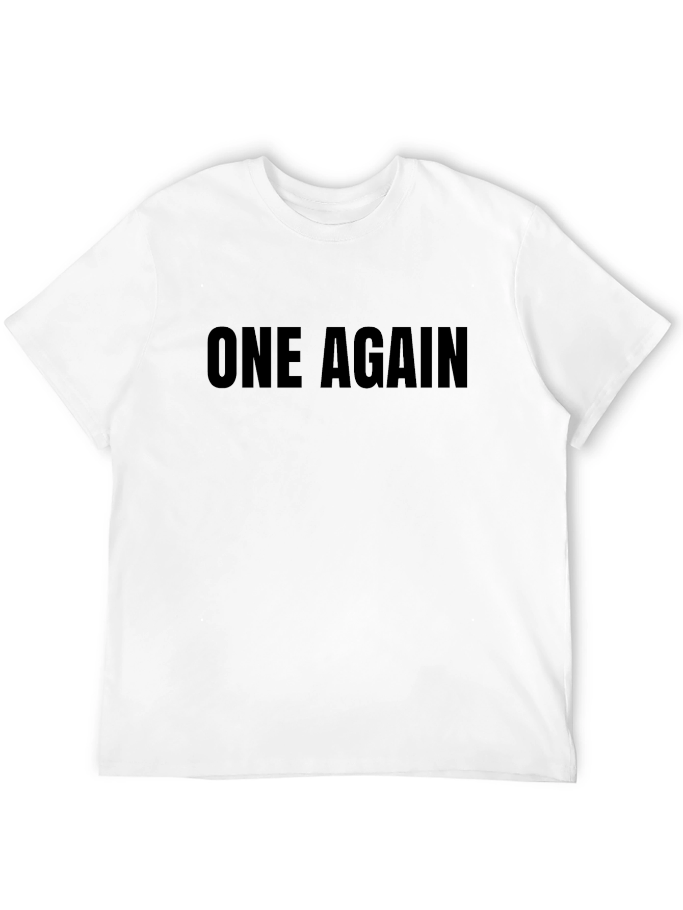 One Again Black Graphic T-Shirt