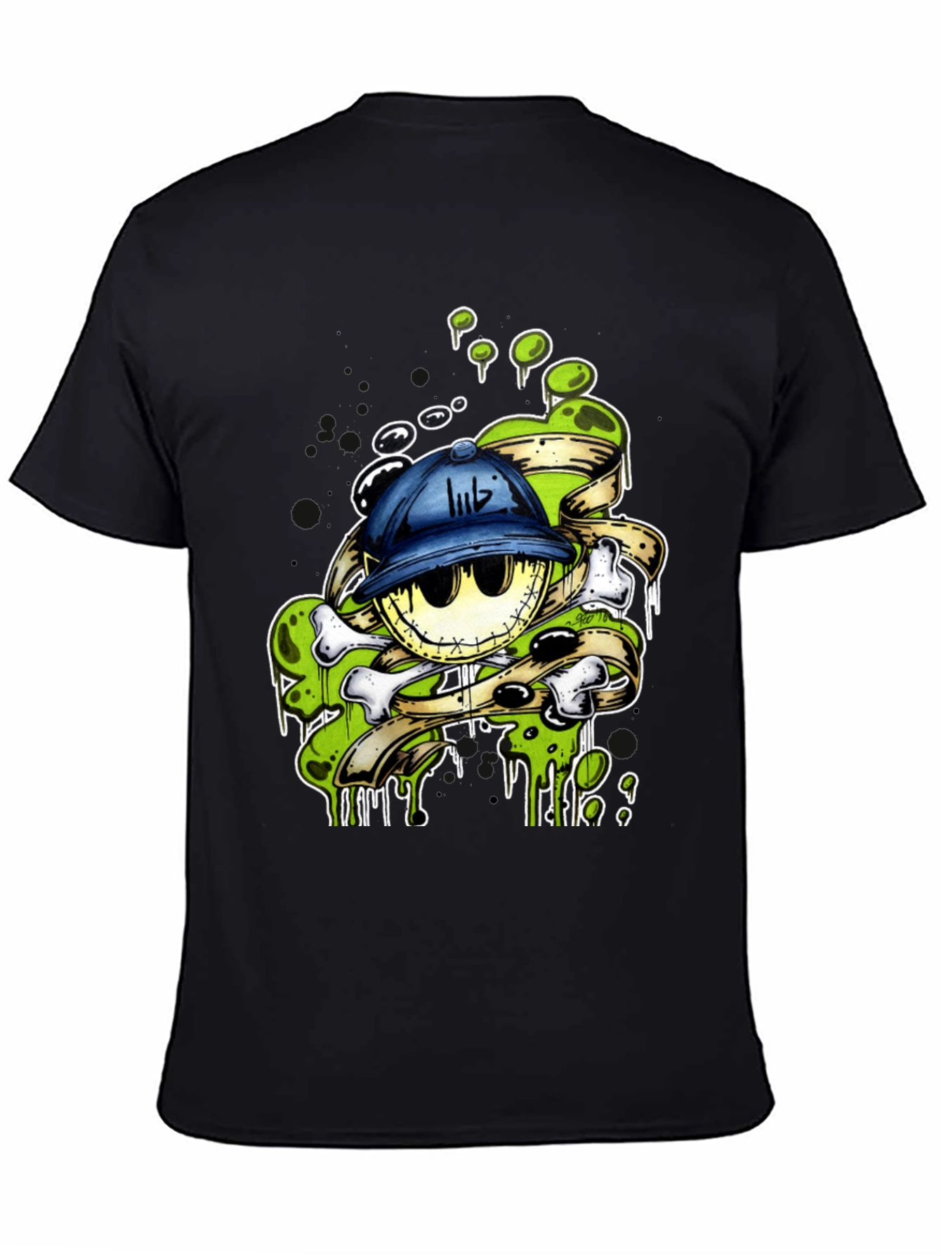 Cartoon Skull T-Shirt - Unique Graphic Design