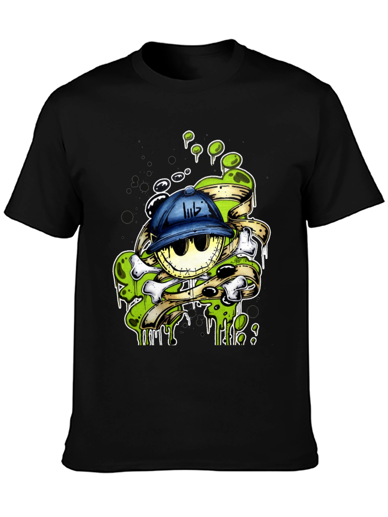 Cartoon Skull T-Shirt - Unique Graphic Design