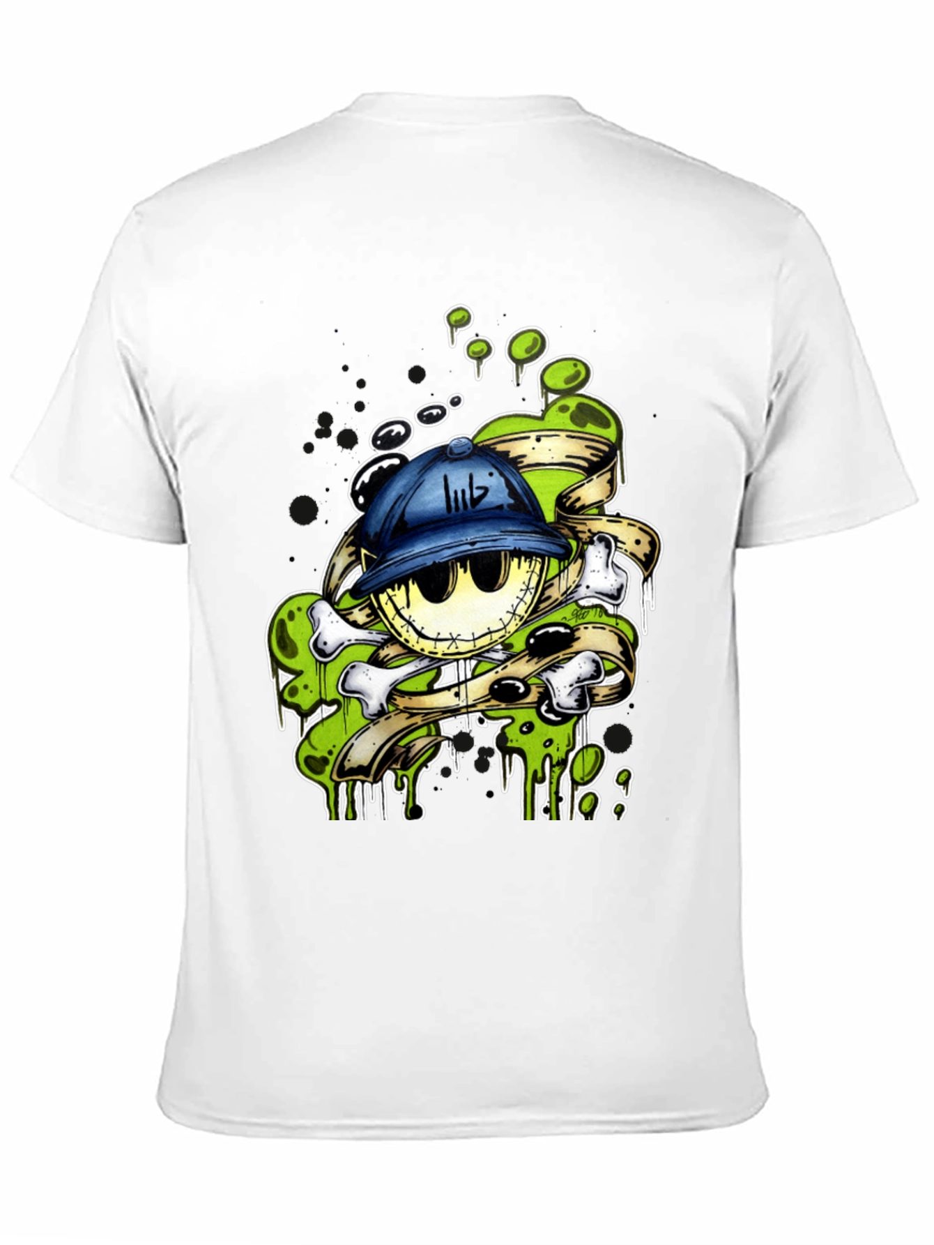 Cartoon Skull T-Shirt - Unique Graphic Design