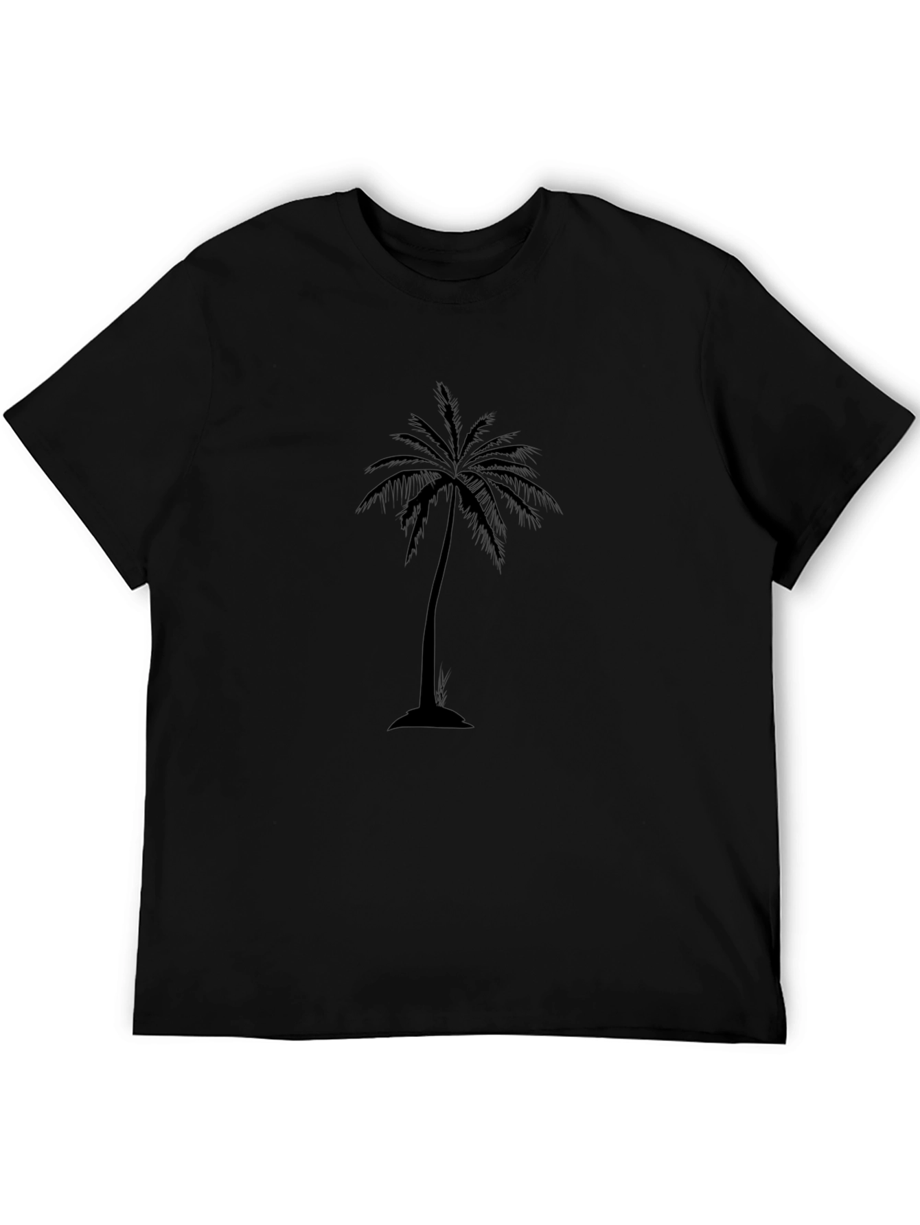 Black Palm Tree Graphic T-Shirt