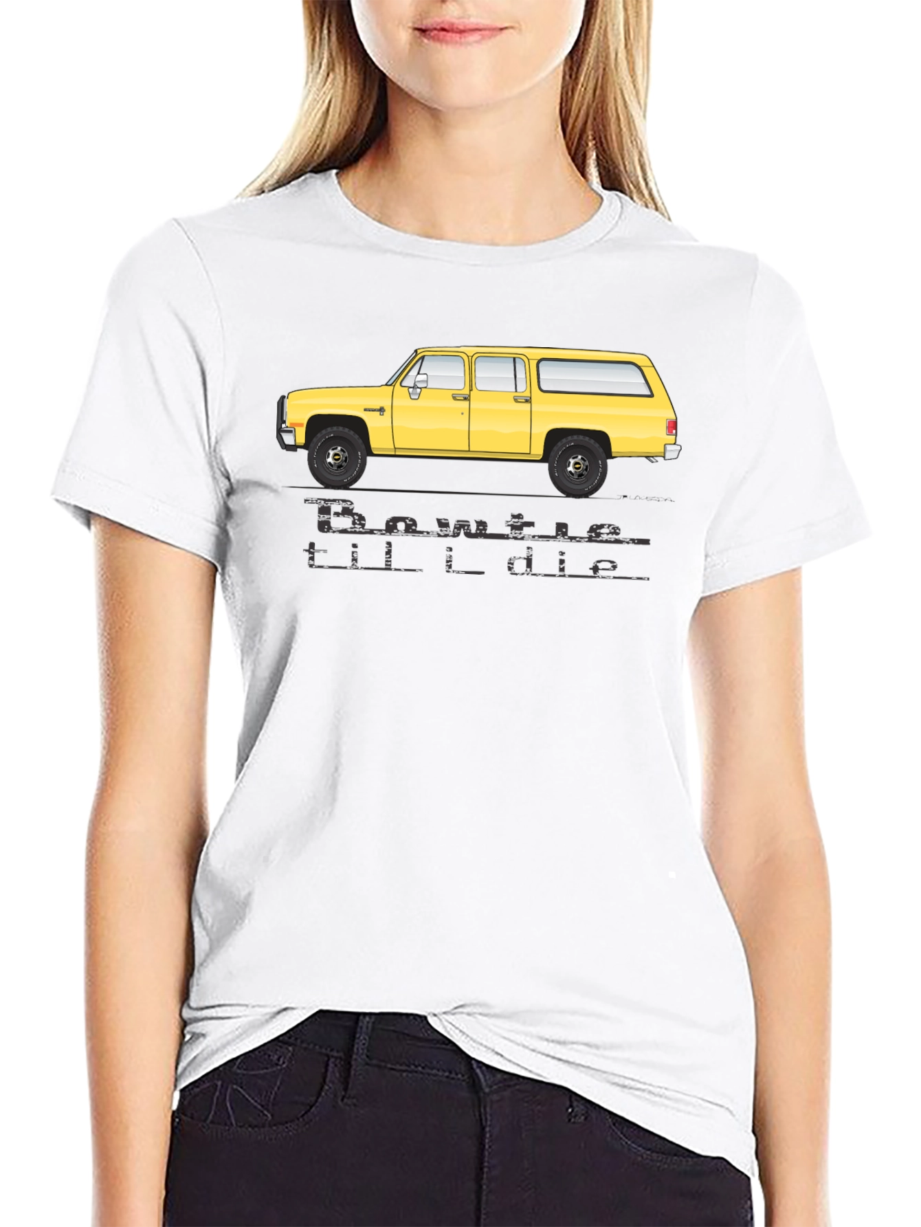 Bowtie Til I Die T-Shirt - Yellow Suburban