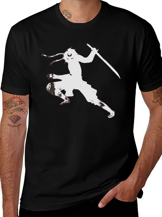 Samurai Sword Black T-Shirt