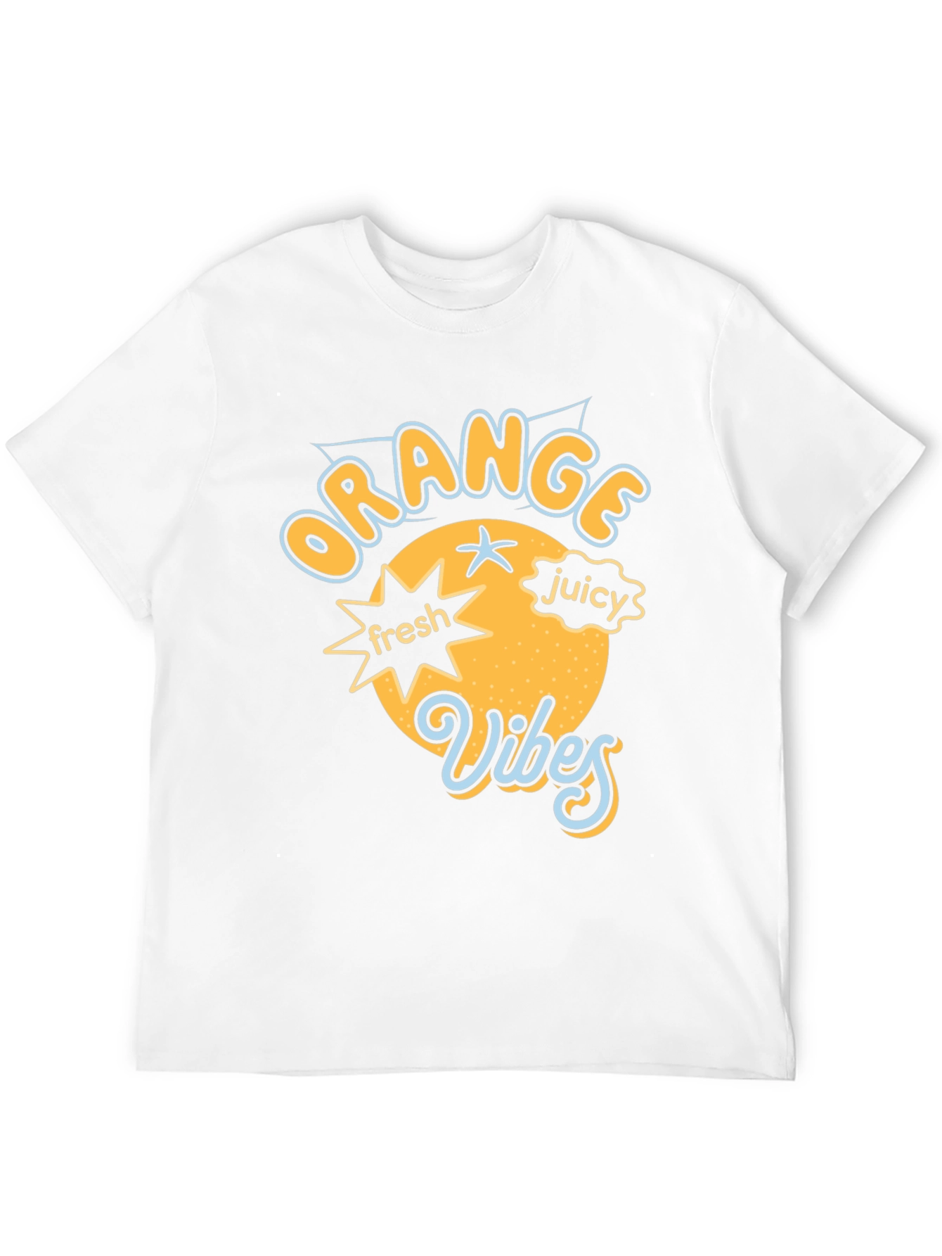 Orange Vibes Graphic Tee - Fresh & Juicy