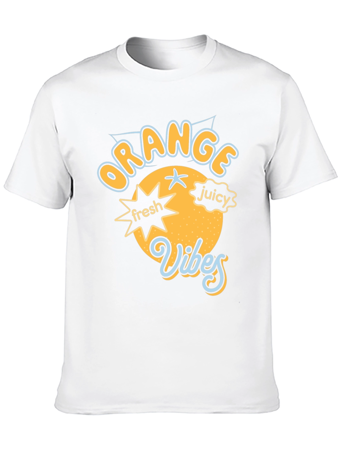 Orange Vibes Graphic Tee - Fresh & Juicy