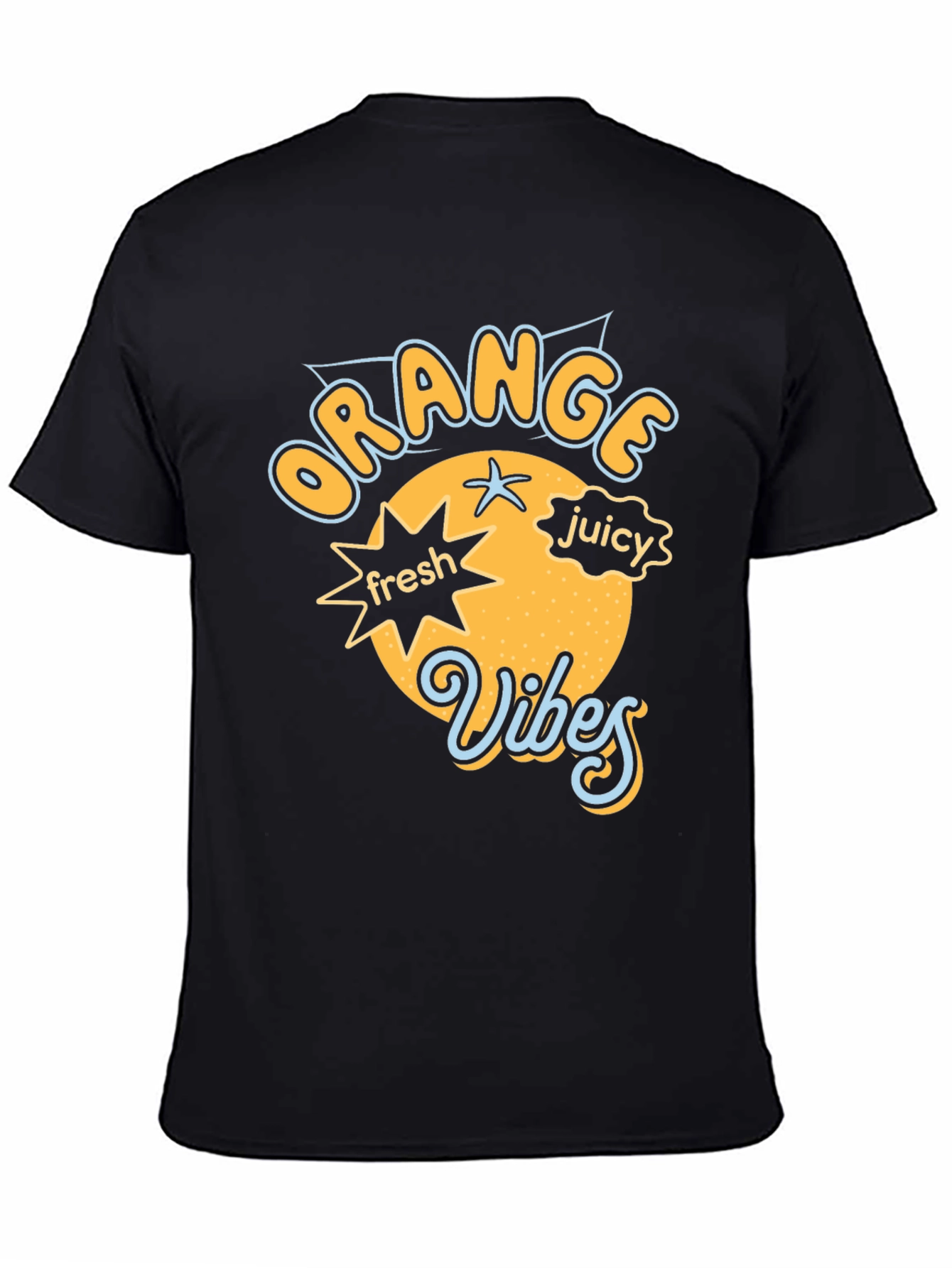 Orange Vibes Graphic Tee - Fresh & Juicy