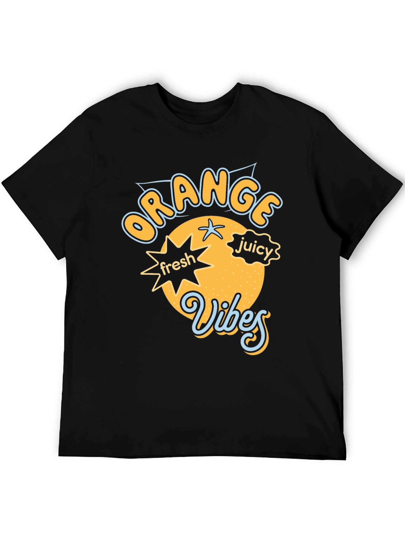 Orange Vibes Graphic Tee - Fresh & Juicy