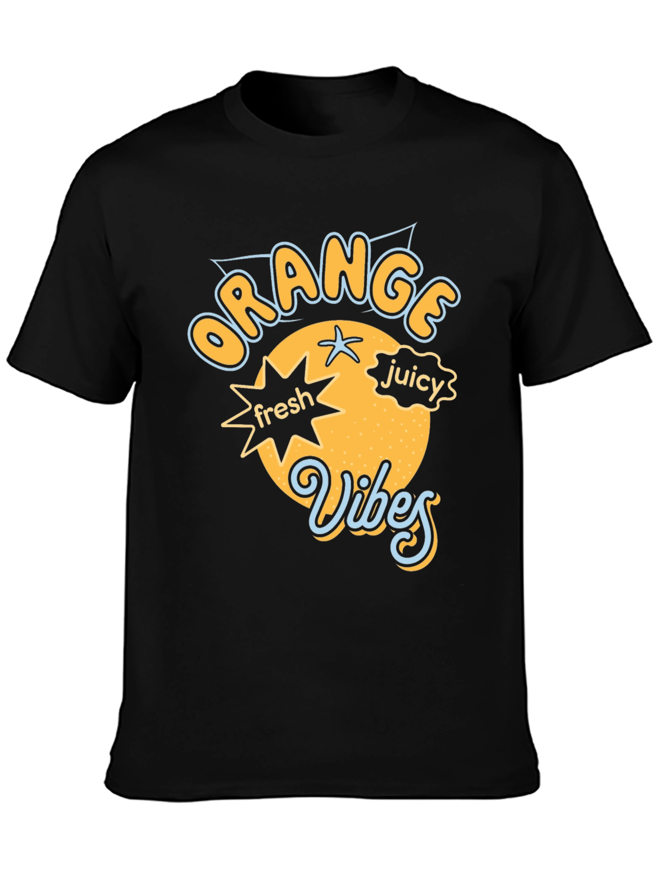 Orange Vibes Graphic Tee - Fresh & Juicy